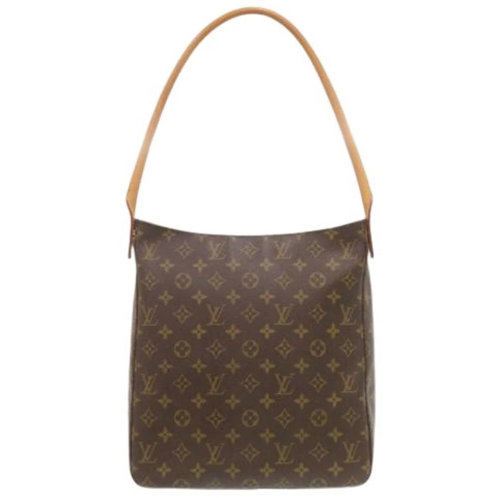 Louis Vuitton Vintage Pre-owned Looping GM Skuldertaske - Vintage - Dame - Brun - ONE SIZE - Uld