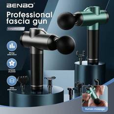 BENBO massagepistol, djupvävnadsmassagepistol, rygg- och nackmassageapparat för smärtlindring, muskelslagverksmassageapparat, handhållen massageappara - Enfärgad färg (Multi-size)