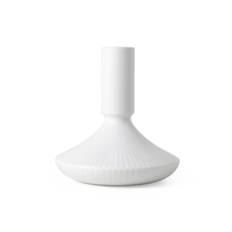 Hvid Riflet, Lysestage, 12 cm, 2. Sortering