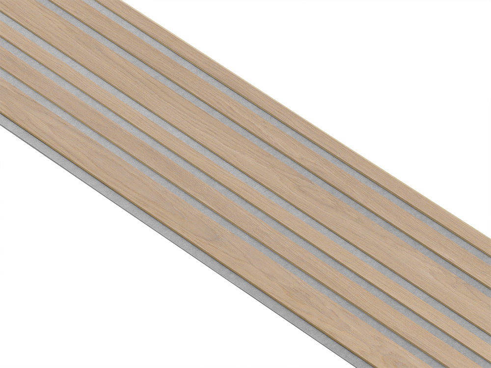 I-Wood Basic Mixed listebredde paneler, i natur ubehandlet - mål 16 x 300 x 2400 mm.