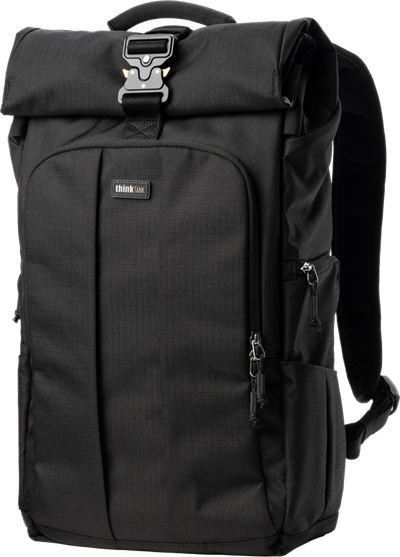 Think Tank FocusPoint 30L I Hybrid RollTop Backpack I Asphalt Black