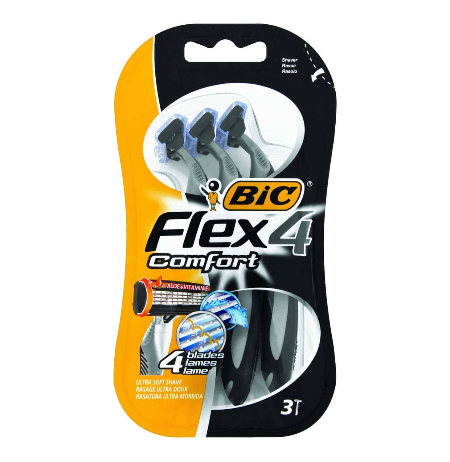 BIC Flex 4 Comfort 3-Pack (3 ct)