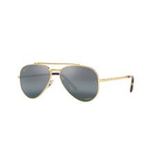 Ray-Ban New Aviator RB3625 Sunglasses Gold/Blue Aviator Unisex