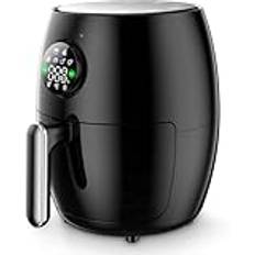 Air Fryer, 2.1QT, Baka, Rosta, Återvärm, 98% mindre olja, Justerbar temperaturkontroll med 60 min timer, 4-i-1 liten mini Airfryer Friendship and Virtue