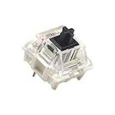 Paket med Gateron ks-9 G PRO Nyckelbrytare för Mekaniska Speltangentbord | Plattmonterad | Försmörjt Switches (Gateron PRO Black, 65 Styck)