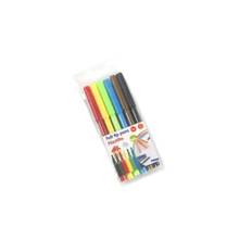 Viltstift etui met 6 kleuren