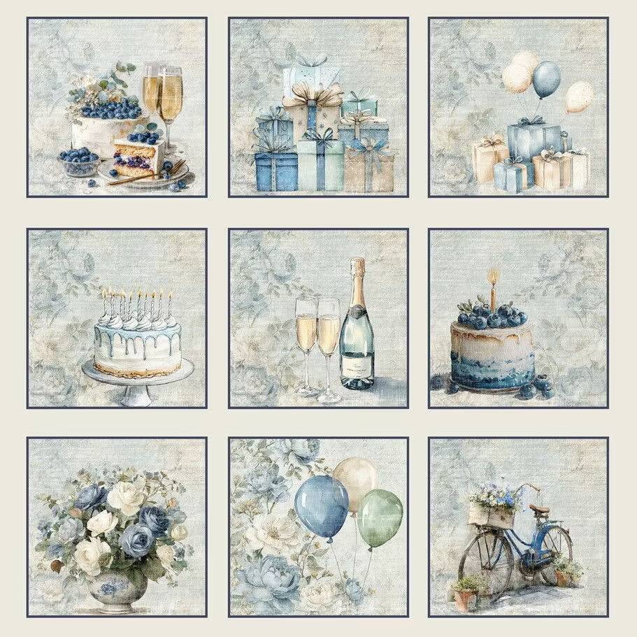 Papper Scrapbooking Reprint - Tags Hooray - 12x12 (30,5 x 30,5 cm)