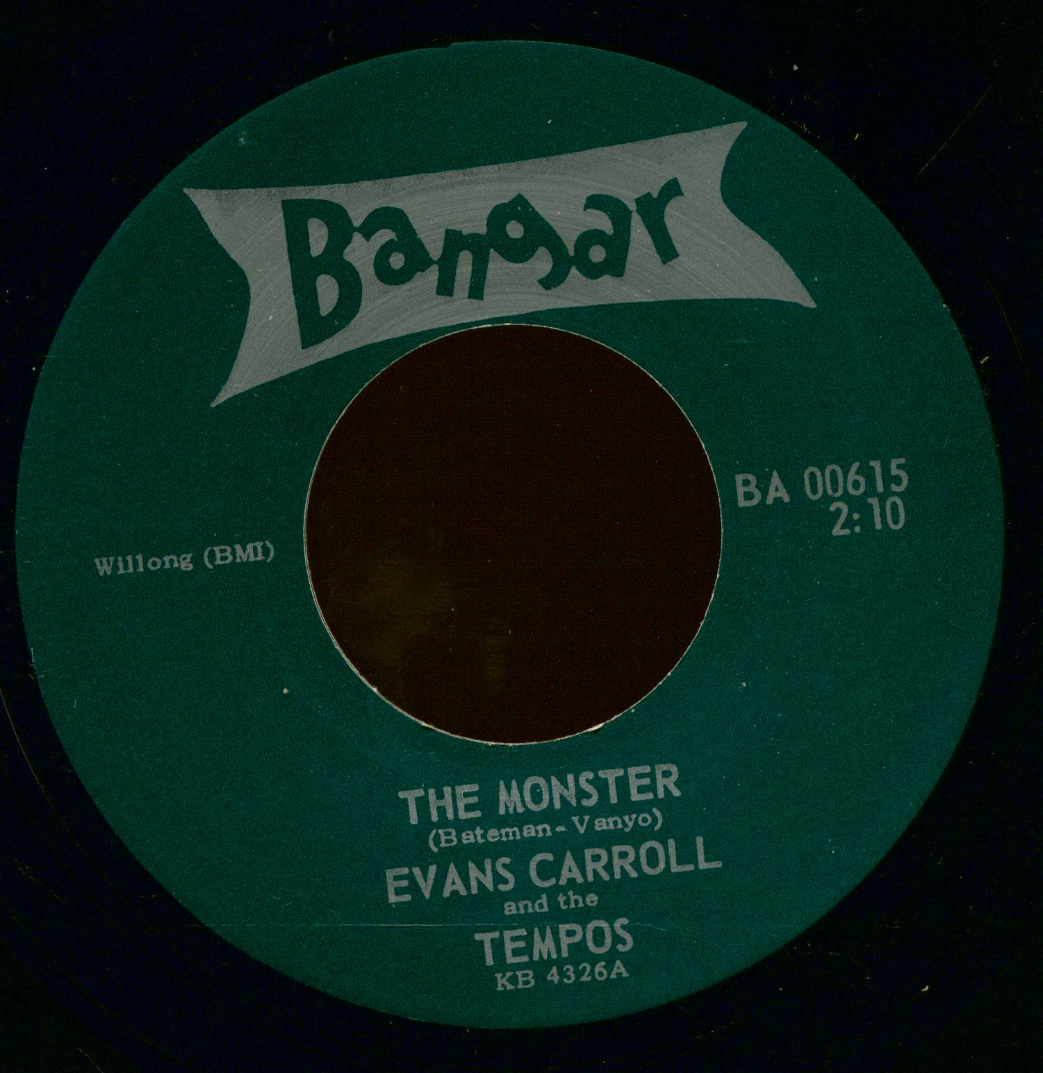 Carroll, Evans - The Monster - Come Back Baby (7inch, 45rpm)