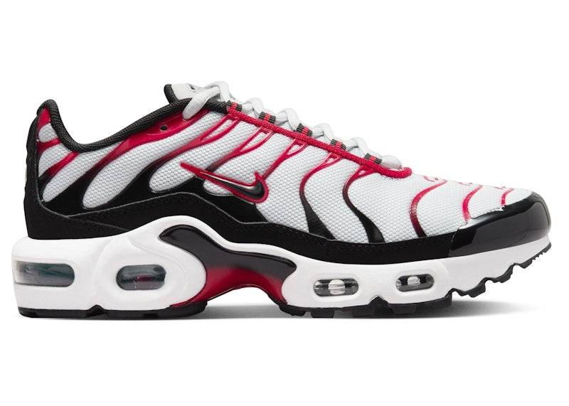 Nike Air Max Plus Pure Platinum Black White University Red (GS) - 36.5 / Standard
