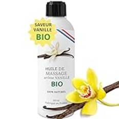Massageolja Vanilj - Massageolja för Sex & Glidmedel - Ätbar - Intim - Erotisk - Sexuellt - Värmande & Avslappnande - Ekologisk - Professionell - 100% Naturlig Massageolja 100ml