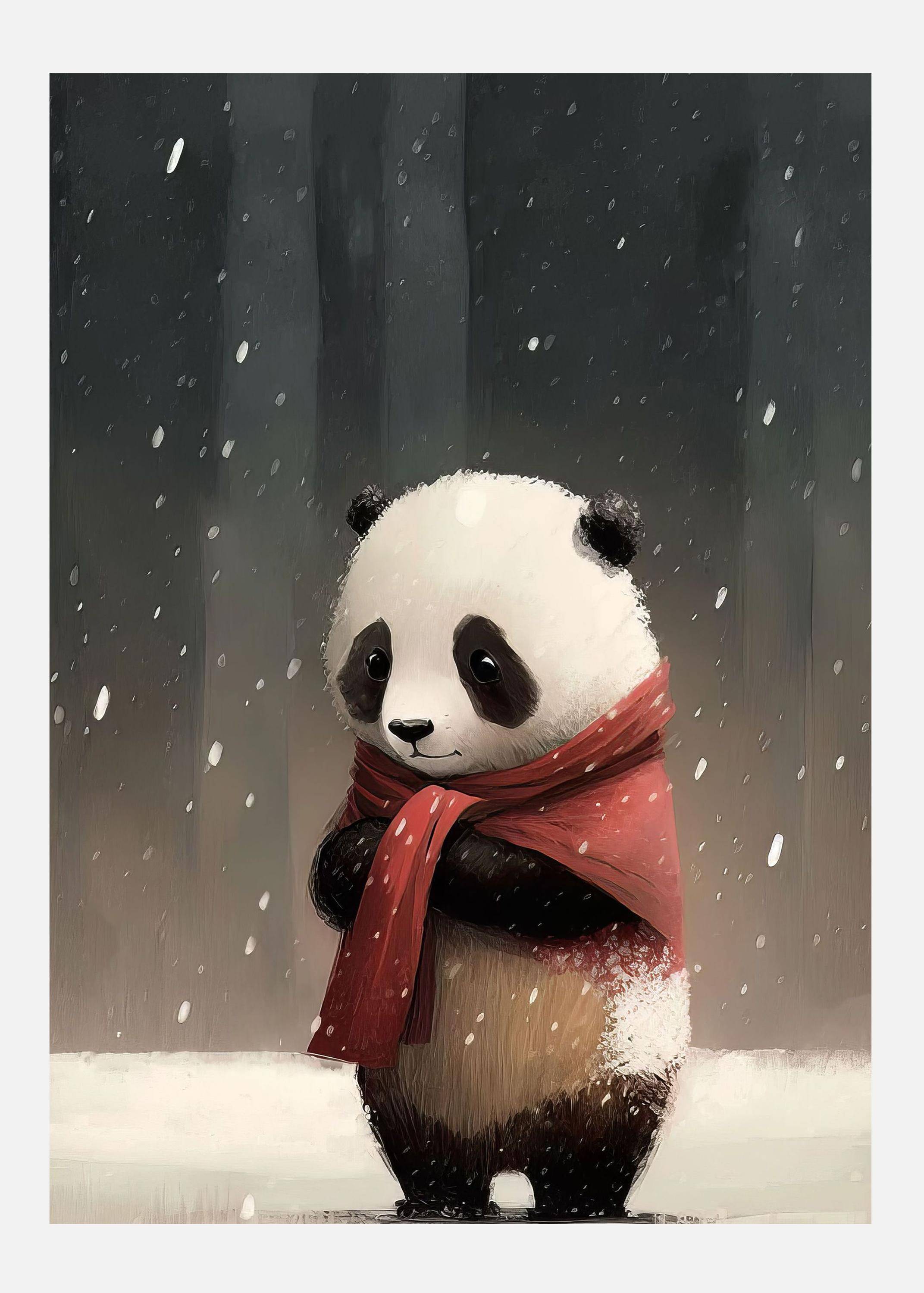 Panda I Canvastavla (50x70 cm)