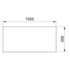Glasgulvplade Contura 300-serien - Sort