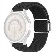 Flätade nylonarmband för Samsung Galaxy Watch6 / Watch6 Classic / Watch 5 / Watch 5 Pro / Watch4 / Watch4 Classic , magnetiskt spänne 20 mm handledsrem