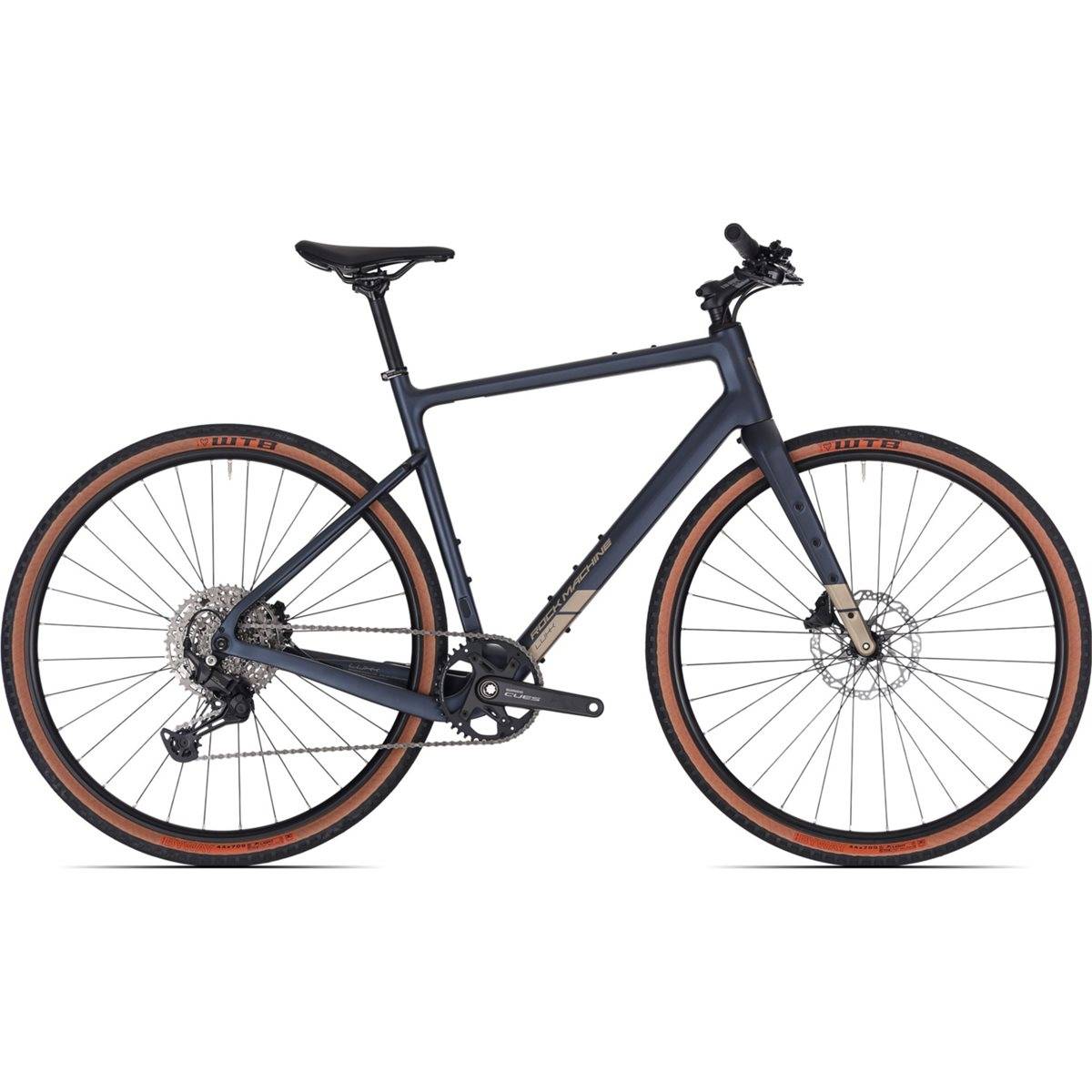 Gravel bike Rock Machine Lukk Cr 10 Matte Deep Ocean Blue (S)