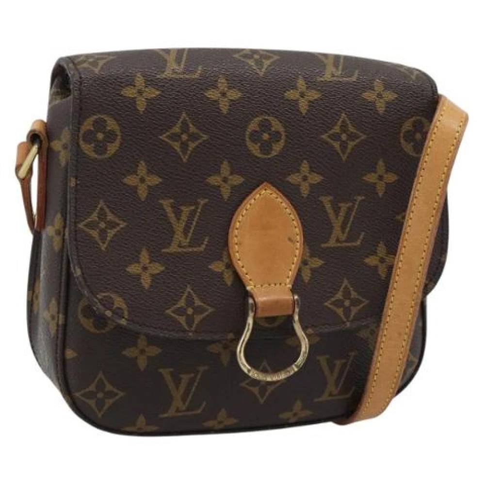 Louis Vuitton Vintage Pre-owned Saint Cloud MM Skuldertaske - Vintage - Dame - Brun - ONE SIZE - Uld