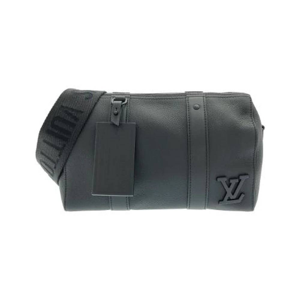 Louis Vuitton Vintage Pre-owned Aerogram Calf Shoulder Bag - Vintage - Dame - Sort - ONE SIZE - Uld