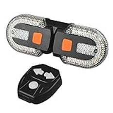 Malloy Smart Bike Light Set USB Uppladdningsbar CykelsväNglampa Cykellykta -TillbehöR LED-Bakljus