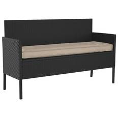 Udendørs pude taupe polyester 140 cm lang slidstærk