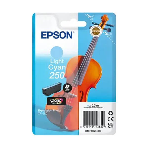 Epson 250 ljuscyan bläckpatron (original)