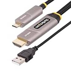 StarTech.com 15,2 m USB-C till HDMI 2.0 aktiv optisk kabel (AOC), 4K 60Hz, USB typ C till HDMI-adapterkabel, HDR10, CL3