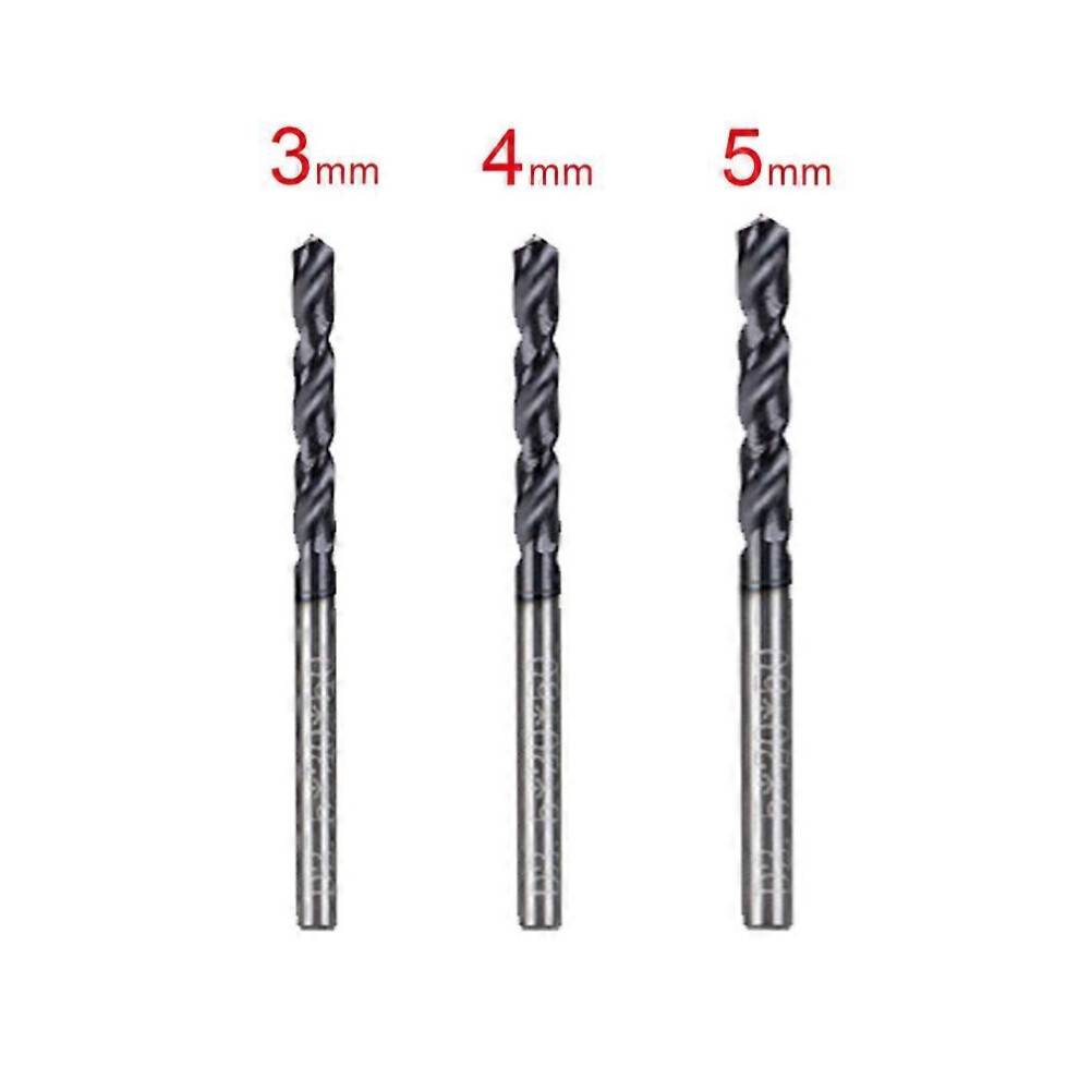 (3 4 5) 3Pcs High quality Tungsten Carbide Drill Bit Twist Drill Bits For CNC Metal Drilling Hole Cutter Drilling For CNC Lathe Machine