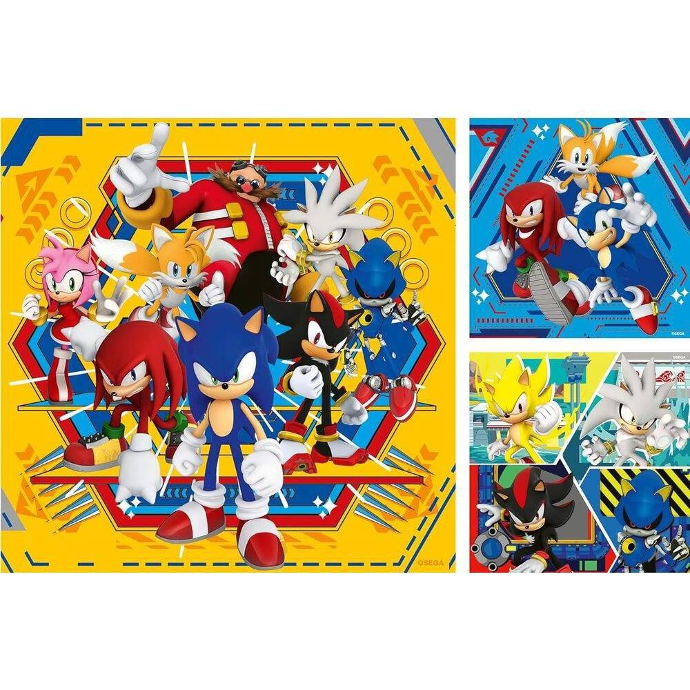 Sonic the Hedgehog-pussel 3x49 bitar