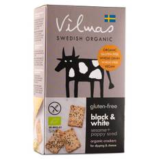 Fjällbergets Bageri Vilmas Kiks Øko, Sort &amp; Hvid, 90 g