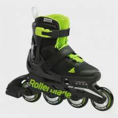 Rollerblade Rulleskøjter Sort & Grøn justerbare str 33-36,5