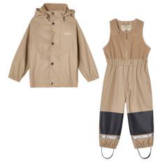 Kuling Ottawa Fodrat Regnställ Sand | Beige | 110/116 cm