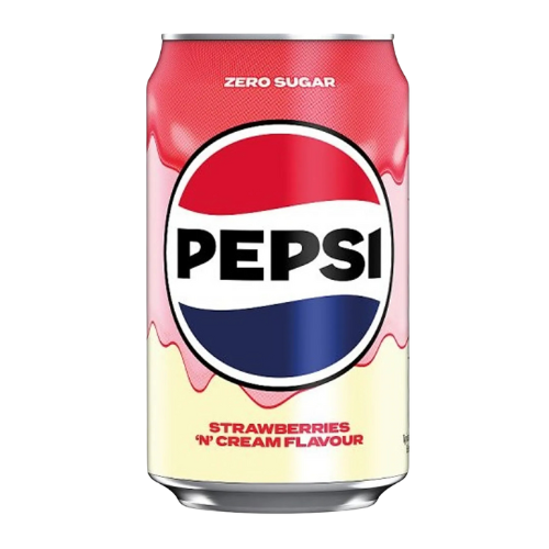 Pepsi Strawberries & Cream (Sockerfri) USA 330ml - 1-pack