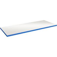 Bordplade 40 mm 1500 x 620 mm Grå HPL Blå ABS kant