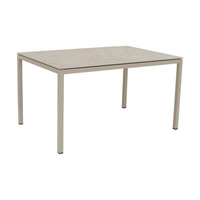 Mandalay Terra Havebord - H 72 x B 90 x L 132 cm - Keramik/aluminum - Taupe