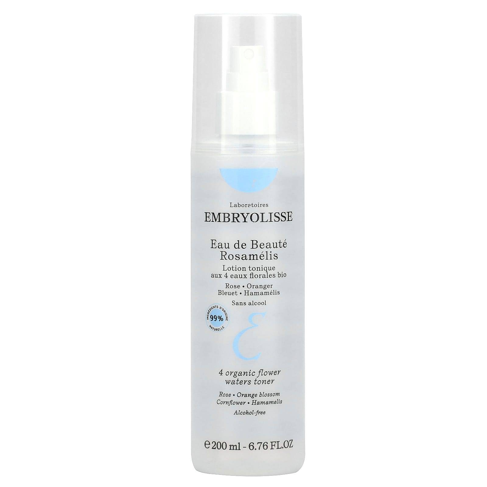 Embryolisse, 4 Organic Flower Water Toners, Alcohol-Free, 6.76 fl oz (200 ml)
