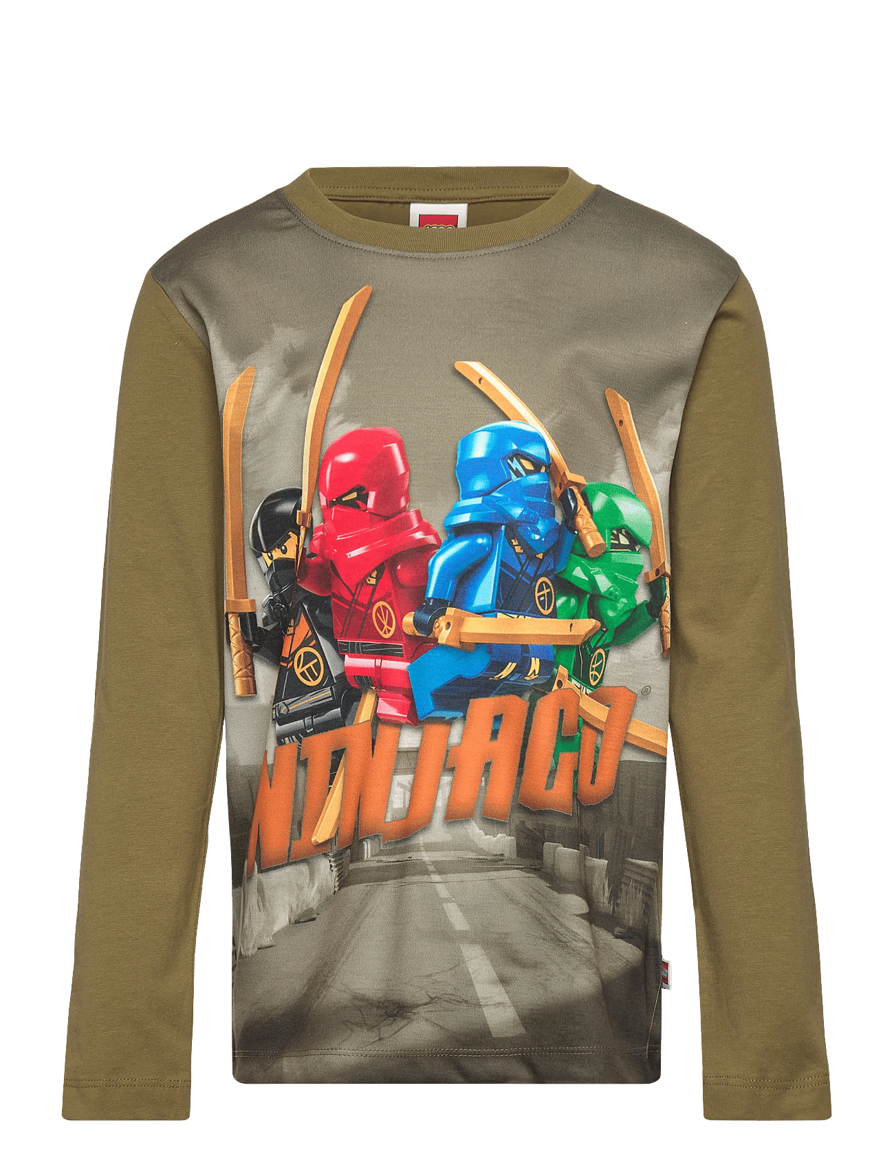 Lego Wear Lwtaj 101 - T-Shirt L/S - Khaki green - 146