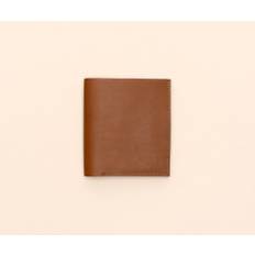 the square | leather wallet - cognac & natural