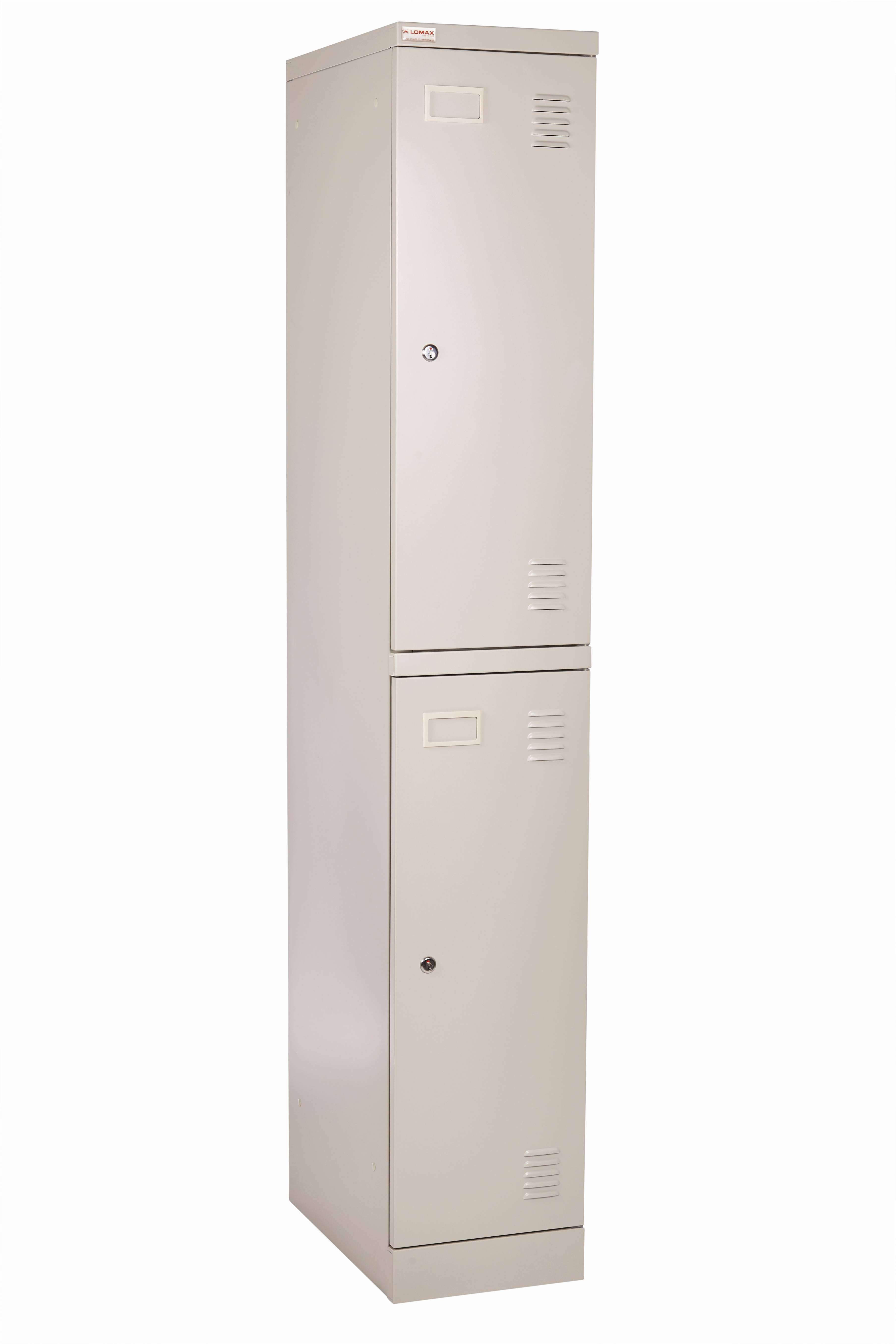Lomax garderobeskab 2 døre, Grå, H180xB30xD50