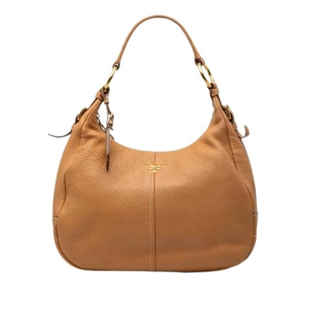 Prada Vintage Pre-owned Vintage Skuldertaske - Vintage - Dame - Brun - ONE SIZE - Uld