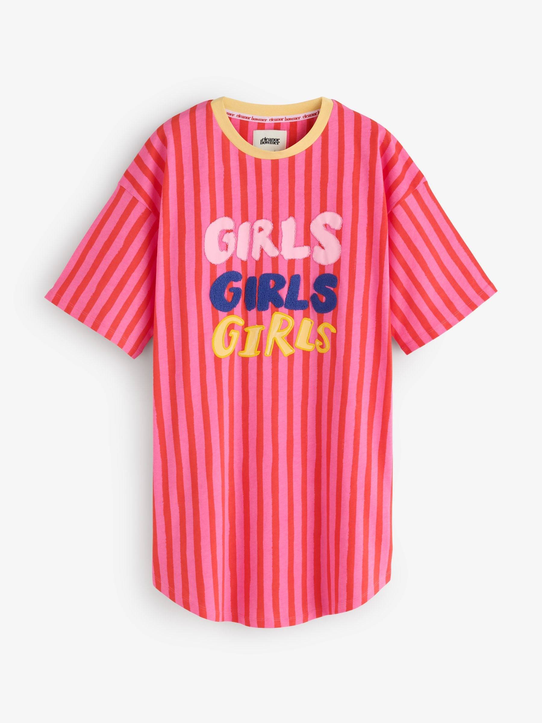 Eleanor Bowmer Eleanor Bowmer Pink Girls Cotton Night T-Shirt