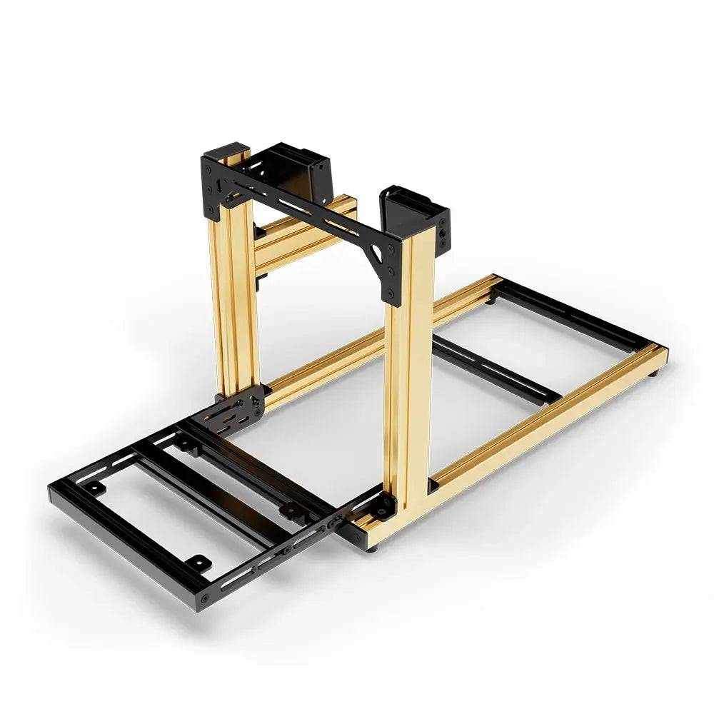 SIMGASM | Hobby Aluminum Sim Racing Cockpit - Side Mount / Gold