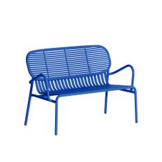 Petite Friture - Week-End Double Sofa, Blue - Havebænke - Studio Brichet-Ziegler - Blå - Metal