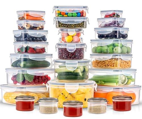 KUMD Vorratsdosen 50-teilig (25 Behälter) – Meal Prep Dosen & Plastik