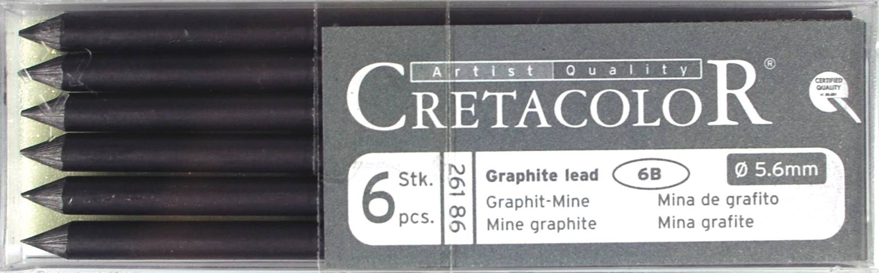 5,6mm stift Nero 2 med. 6-pack