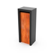 Geroba Veckopostlåda Litru Combo Corten/Svart