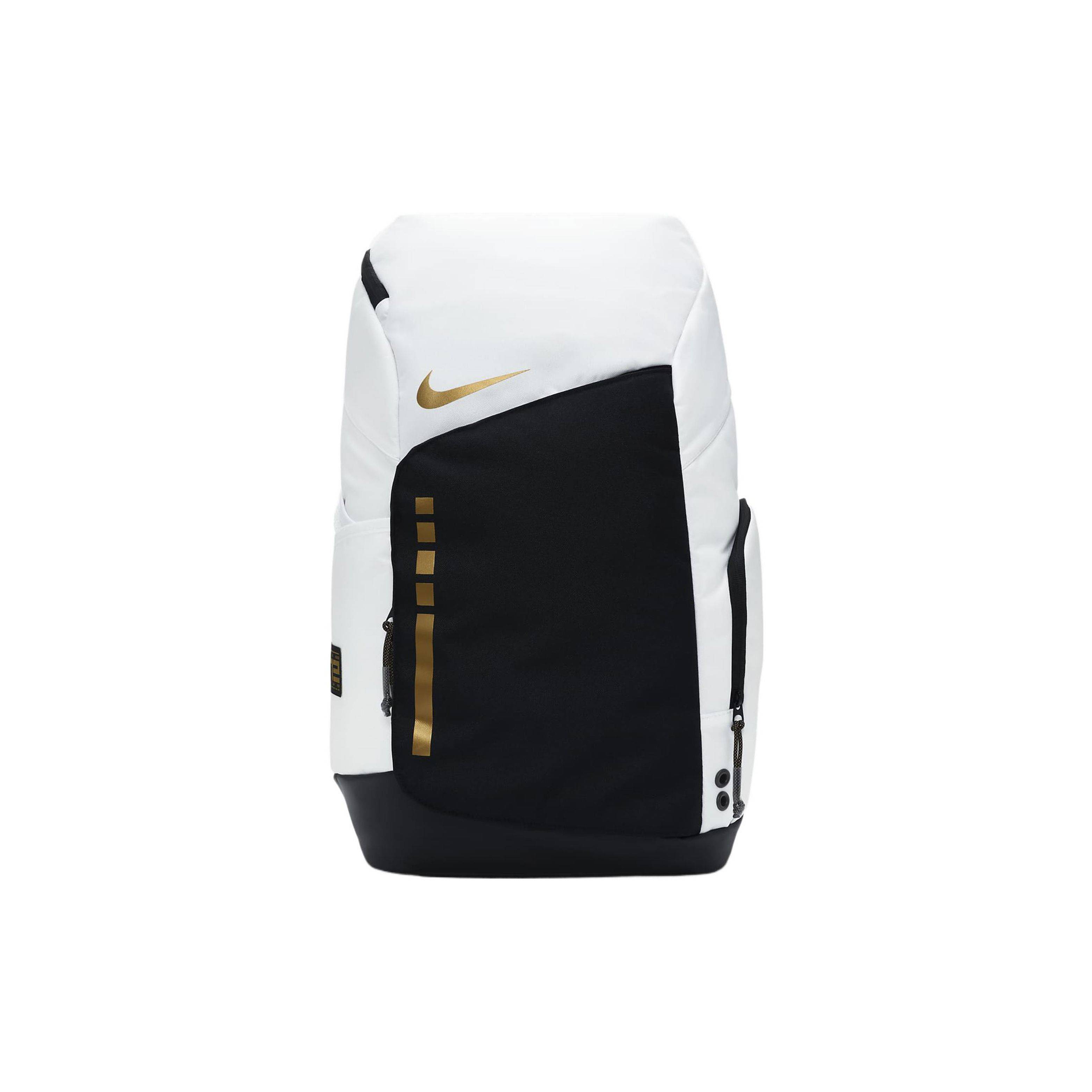 Nike Hoops Elite Ryggsäck Vit/Svart/Metallisk Guld Unisex Ryggsäckar DX9786-100 white