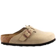 Birkenstock boston tobacco brown slenters med lukket snude s