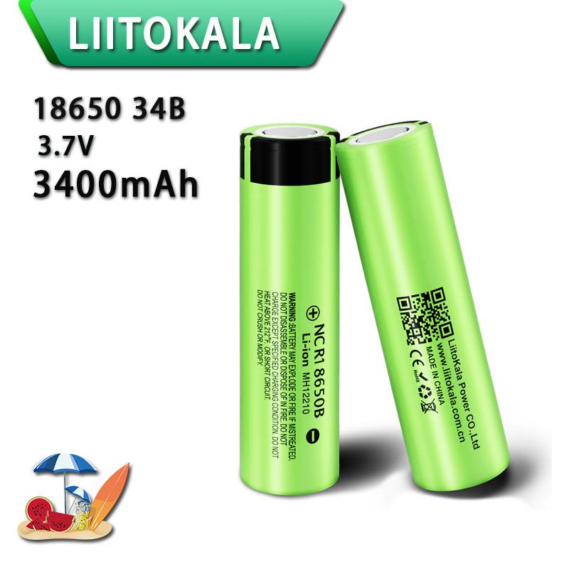 Liitokala 18650 Battery Original NCR18650B 3.7V 3400 Mah Rechargeable Lithium Battery for Flashlight Battery