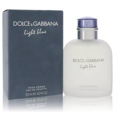 Light Blue by Dolce & Gabbana Eau De Toilette Spray 4.2 oz for Men, Refreshing Fragrance - 4.2 oz / 125 ml / Alcohol, Amber, Woody, Aldehyde, Oils
