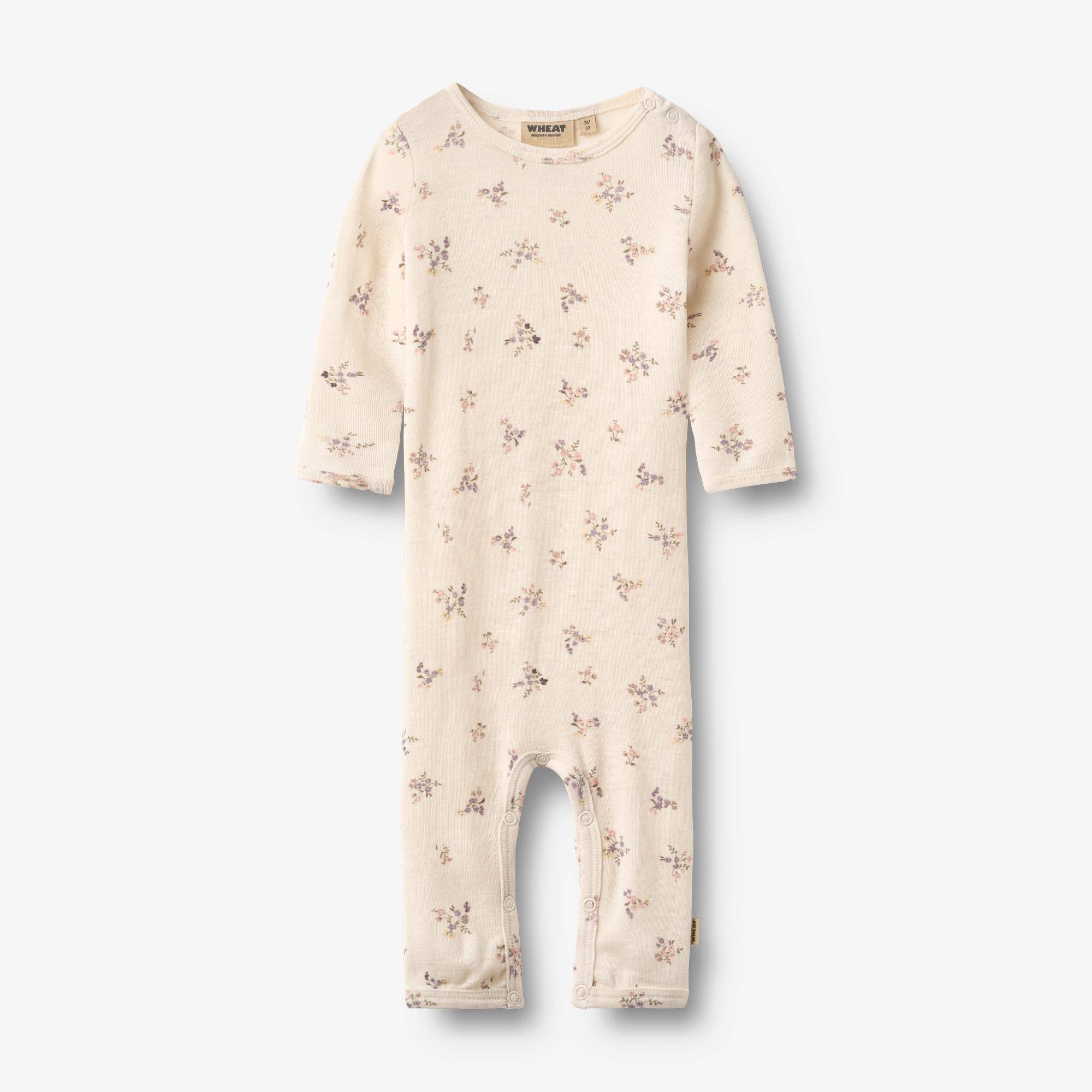 WHEAT® - Wool Jumpsuit Haven - eggshell flowers - Str 92.