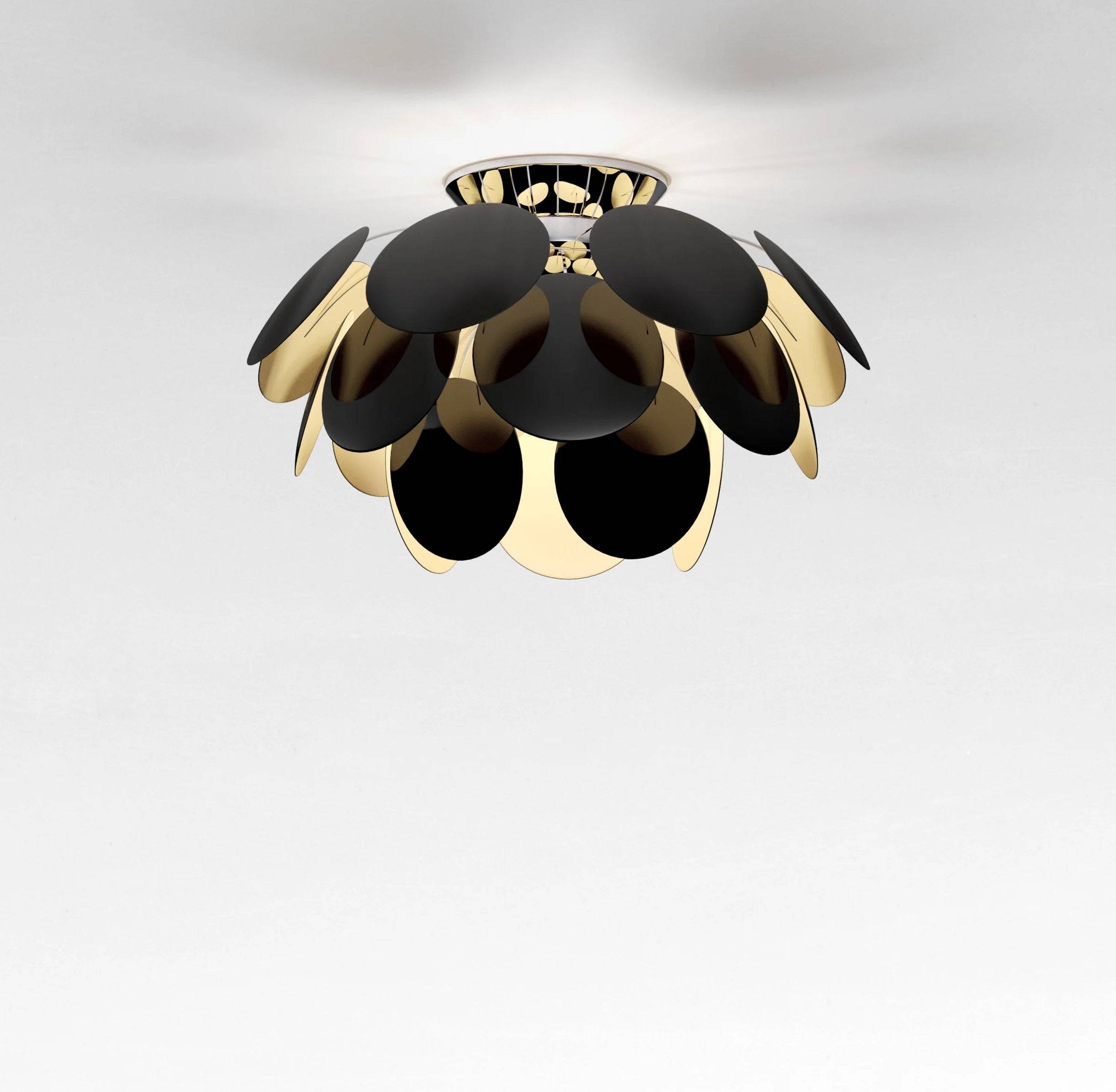 Discoco 68 loftlampe fra Marset - Sort/guld