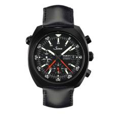 Sinn Art-Nr. 140.030 PVD Coated Space chronograph Leatherstrap